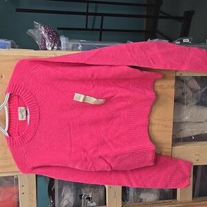Universal Thread Size XL Hot Pink Crew Neck Knit Sweater